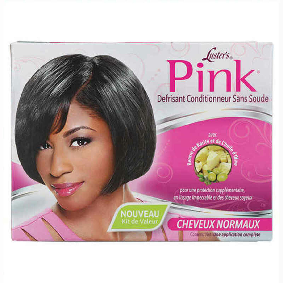 Hair Straightening Treatment Luster Pink Relaxer Kit Regular Luster