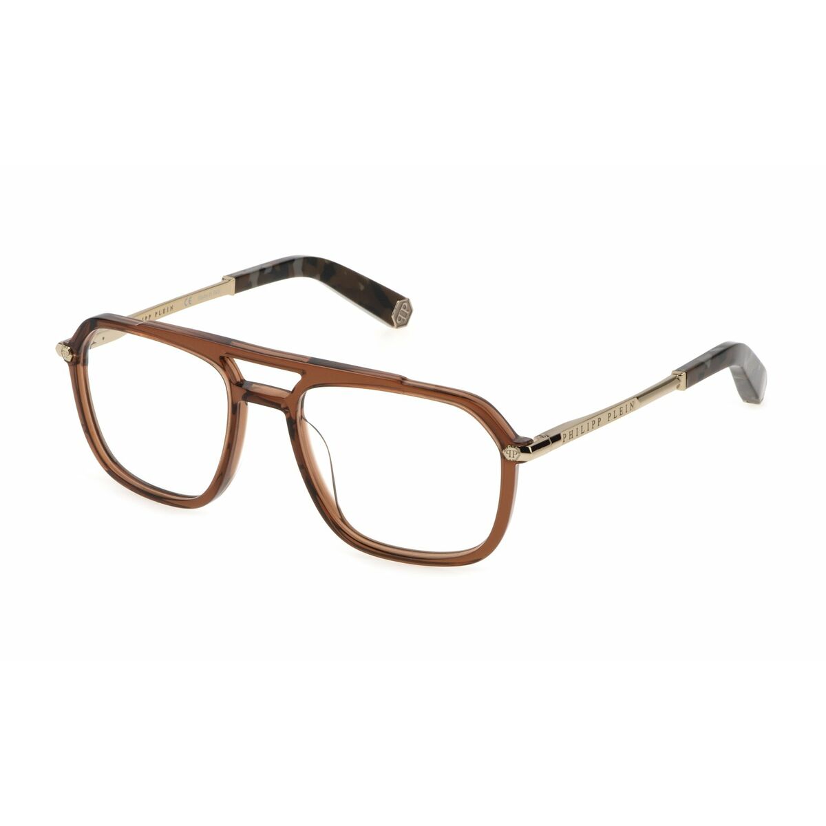 Men' Spectacle frame PHILIPP PLEIN VPP018M-5407AY-21G Brown ø 54 mm