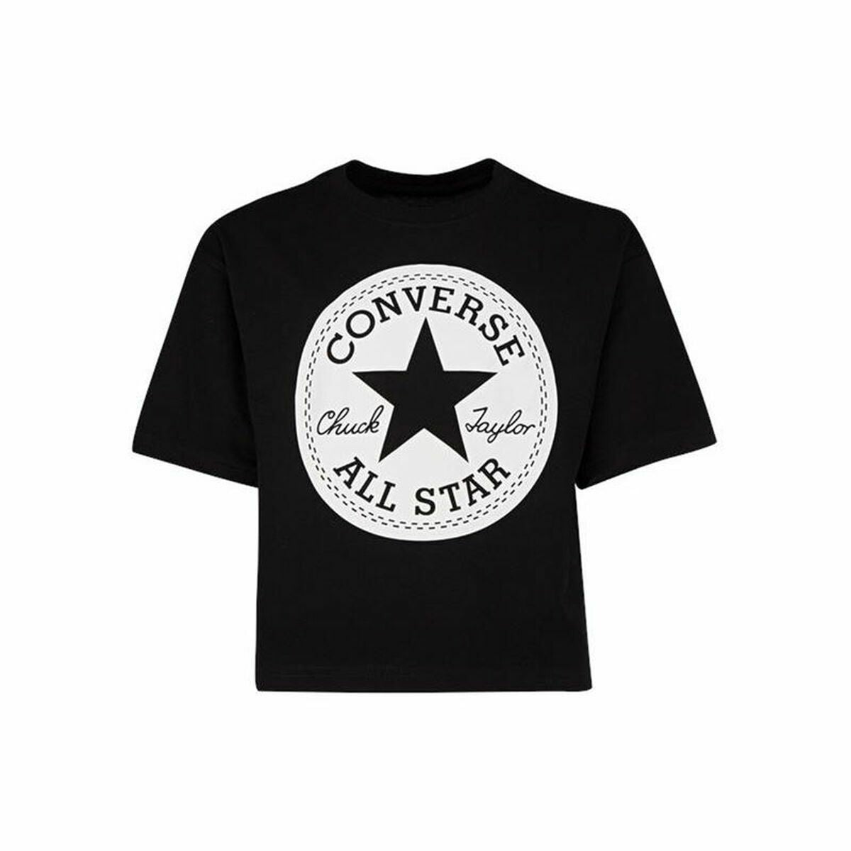 Short Sleeve T-Shirt Signature Converse Chuck Patch Boxy Black Converse