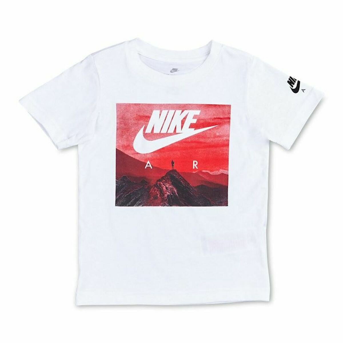 Child's Short Sleeve T-Shirt Nike Air View White Nike