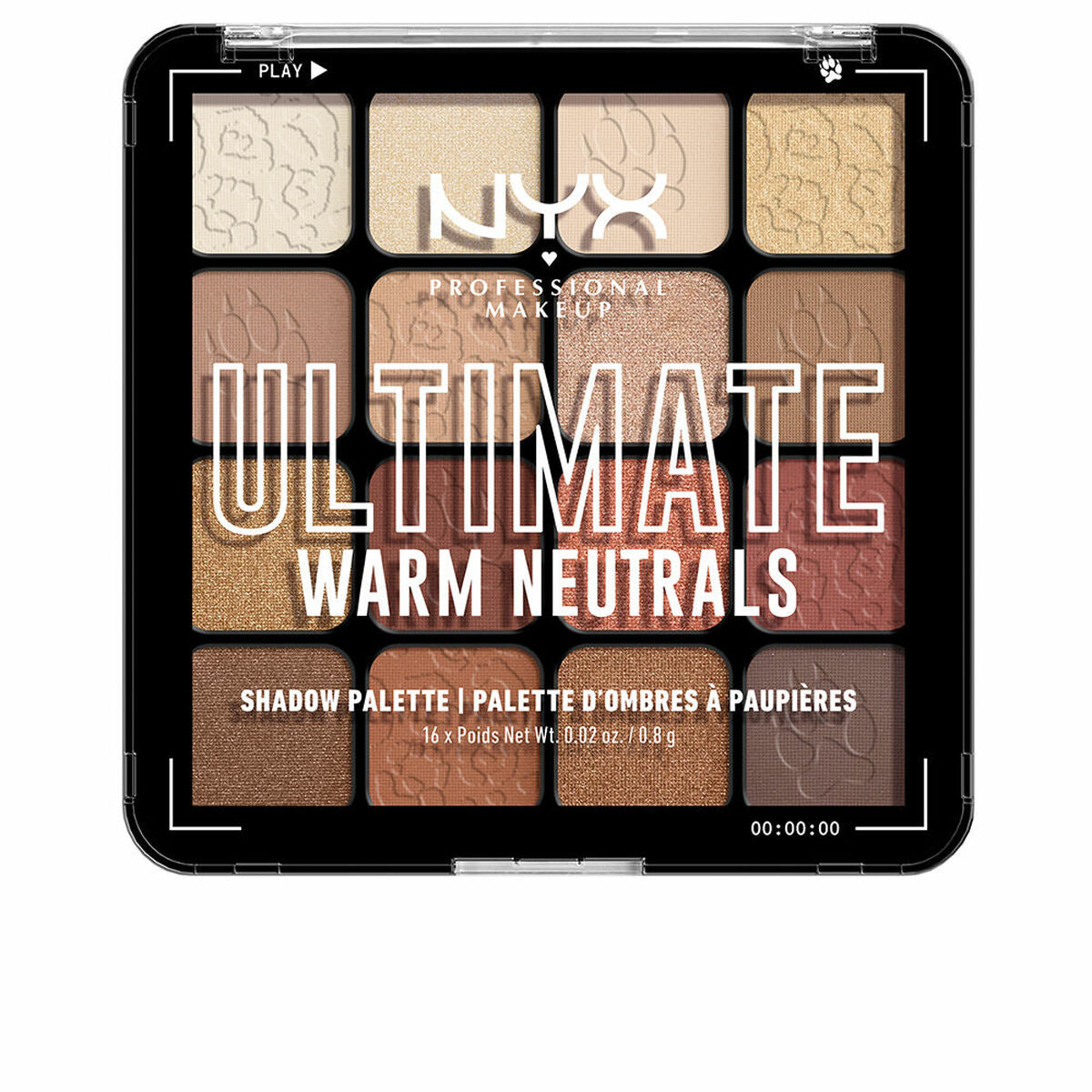 Eye Shadow Palette NYX Ultimate #Warm neutrals 16 x 0,83 g NYX