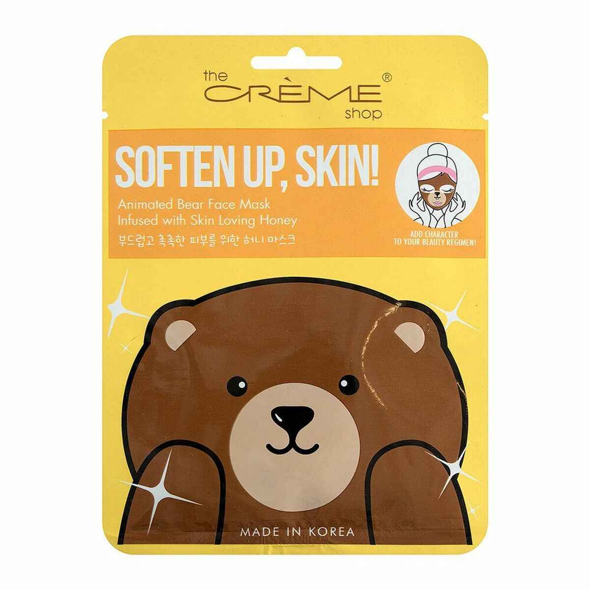 Facial Mask The Crème Shop Soften Up, Skin! Bear (25 g) The Crème Shop