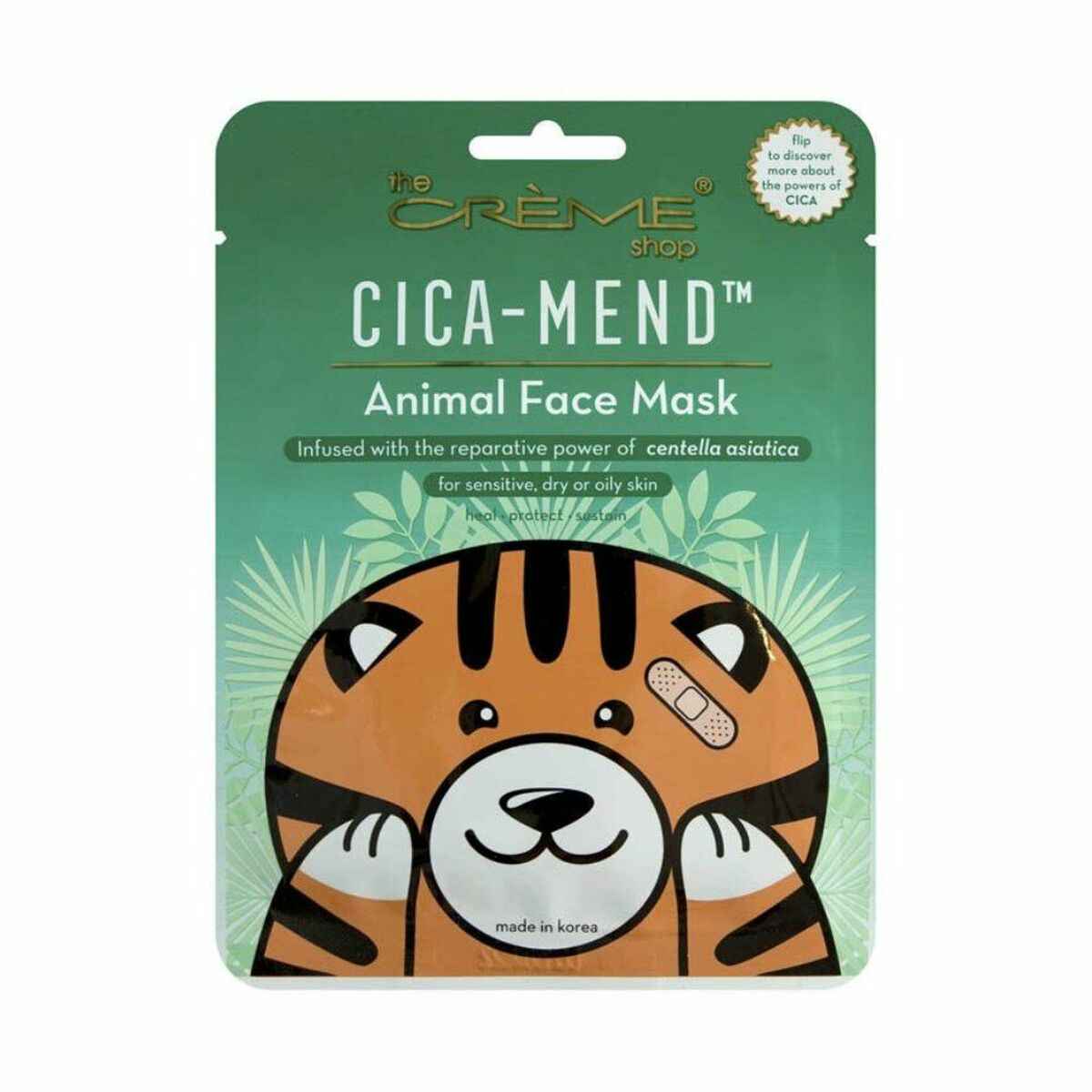 Facial Mask The Crème Shop Cica-Mend Tiger (25 ml) The Crème Shop