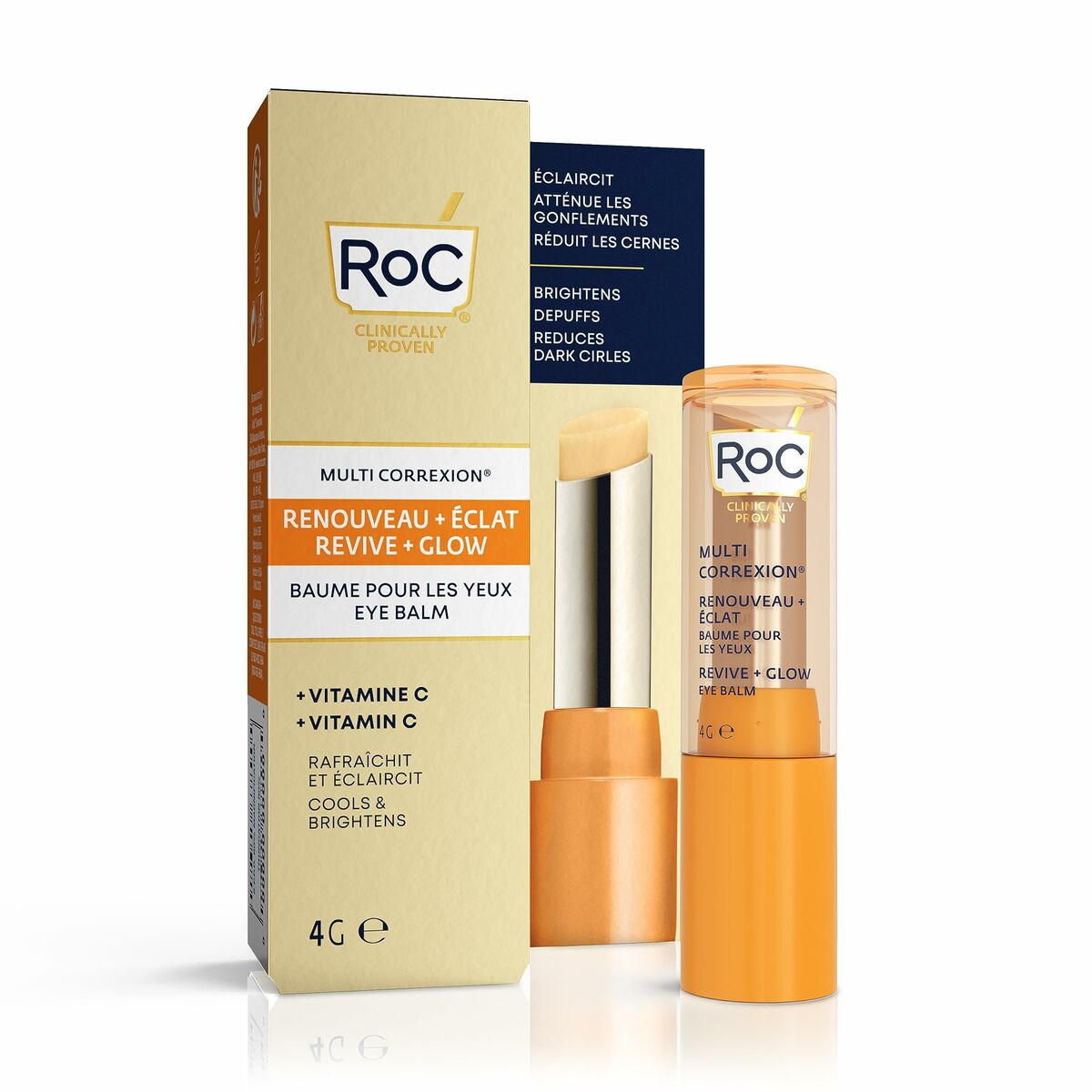 Cream for Eye Area Roc REVIVE + GLOW 4 g