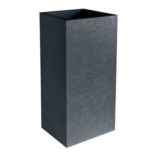 Plant pot EDA Graphit Grey Dark grey Plastic Squared 39,5 x 39,5 x 80 cm EDA