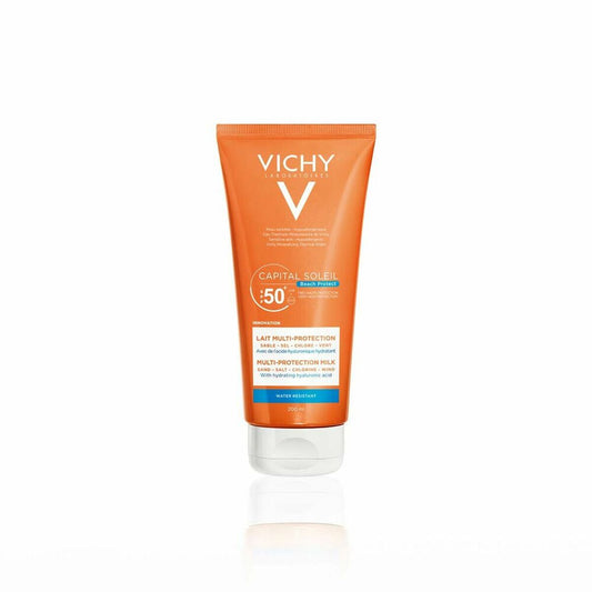 Sun Block Capital Soleil Lait Multi-Protection Vichy Spf 50+ (200 ml) Vichy