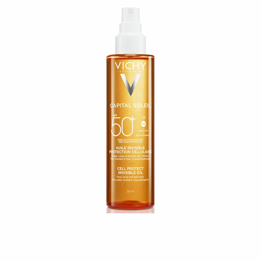 Sunscreen Oil Vichy Capital Soleil Spf 50 200 ml Invisible Vichy