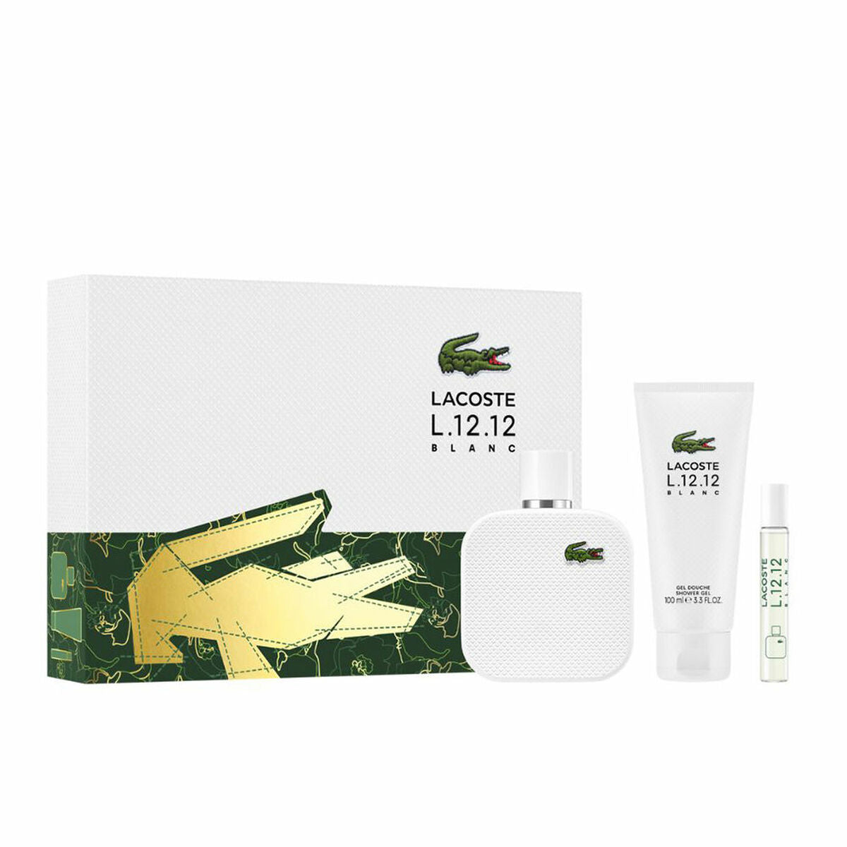 Men's Perfume Set Lacoste L. 12 .12  POUR LUI 3 Pieces - Cosmetic and Perfume Sets - Lacoste - Default Title