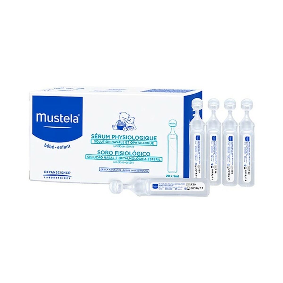 Saline Solution Mustela Single Dose (20 x 5 ml)