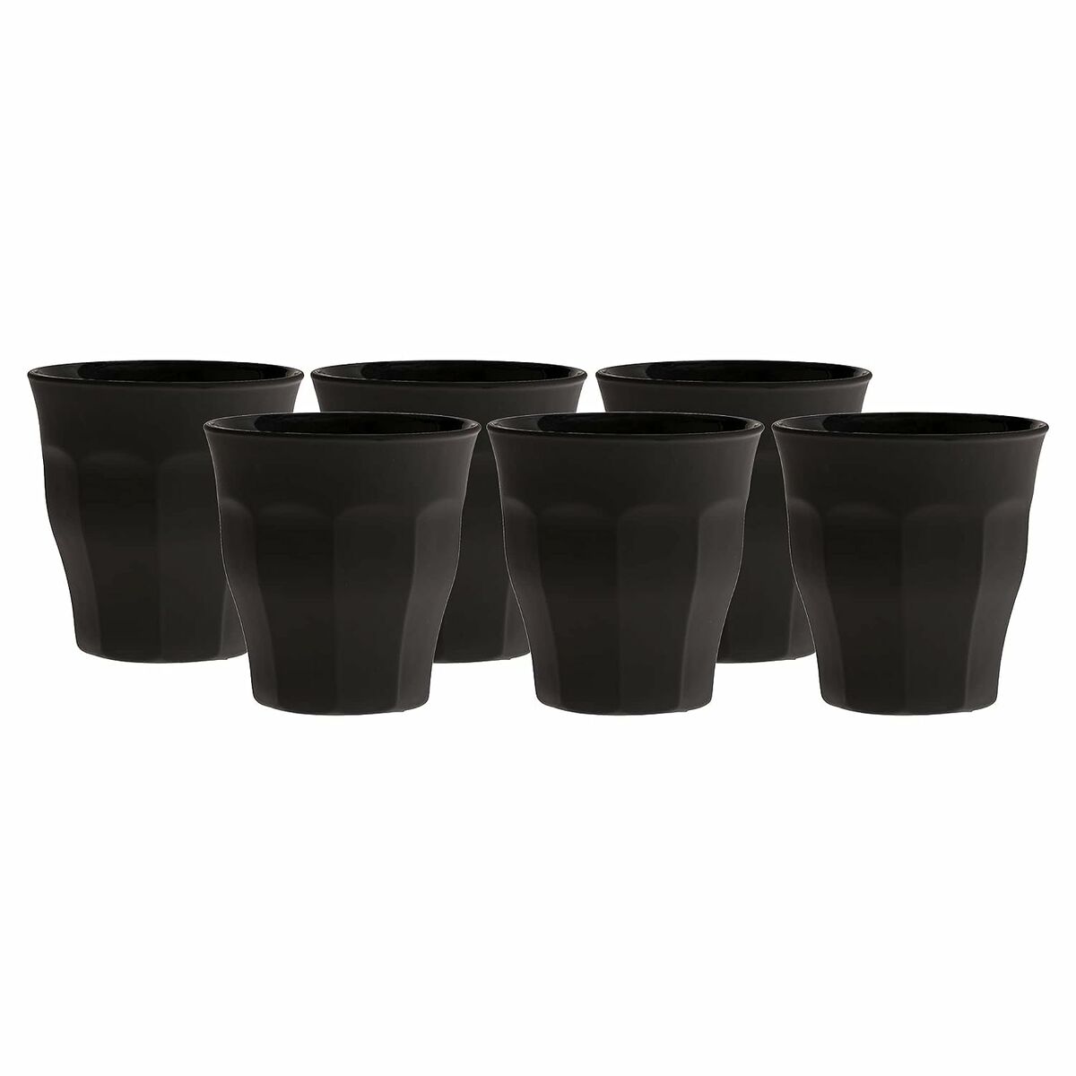 Glass PICARDIE Crystal Black 6 Pieces (6 Units) (Refurbished A)