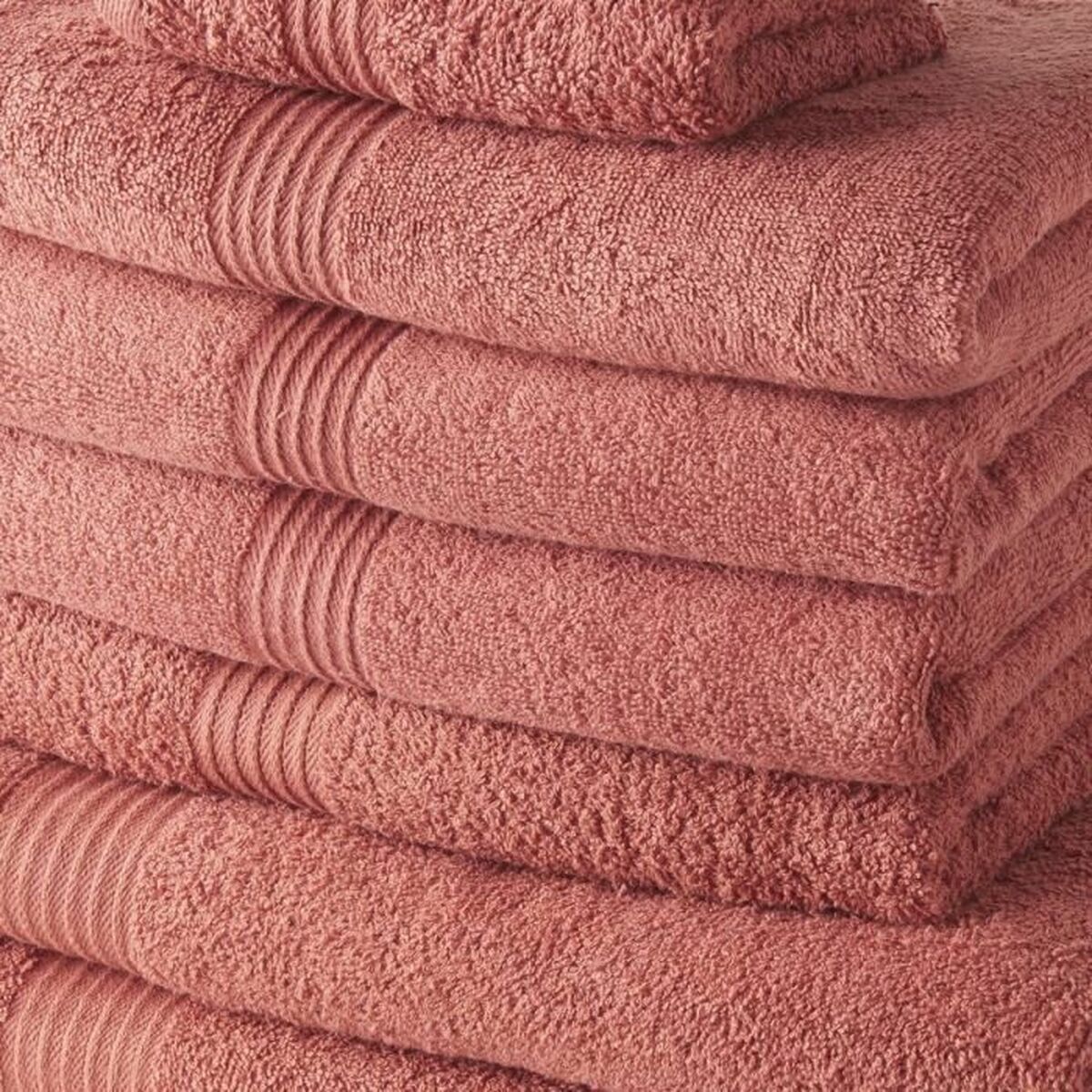 Towels Set TODAY Terracotta 10 Units TODAY