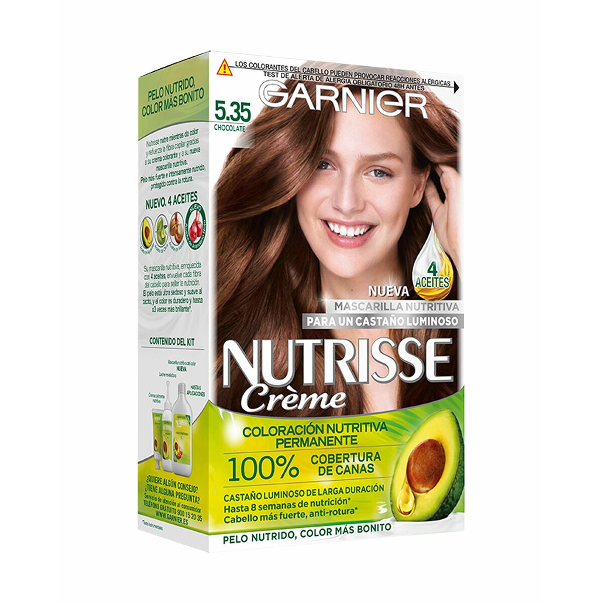 Permanent Colour Creme Garnier Nutrisse Creme 5.35/58 - Sequoia