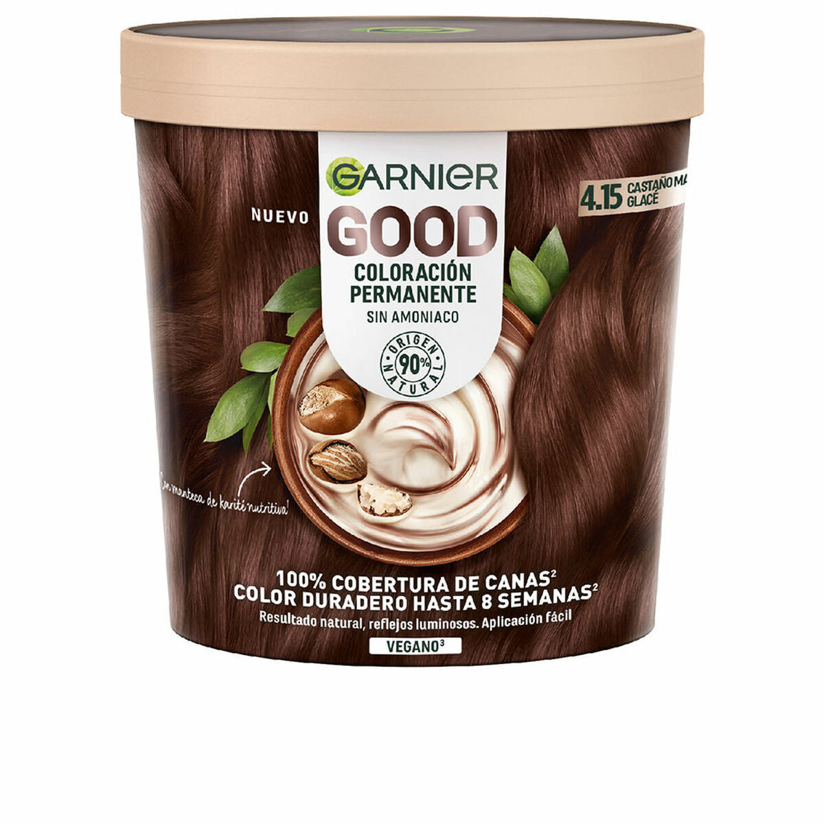 Permanent Dye Garnier Good Glacé Brown Nº 4.15 (1 Unit) Garnier