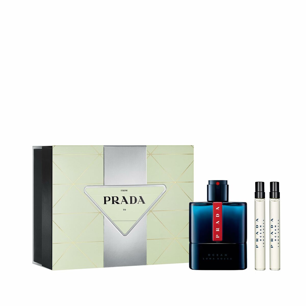 Men's Perfume Set Prada EDT Luna Rossa Ocean 3 Pieces - Cosmetic and Perfume Sets - Prada - Default Title