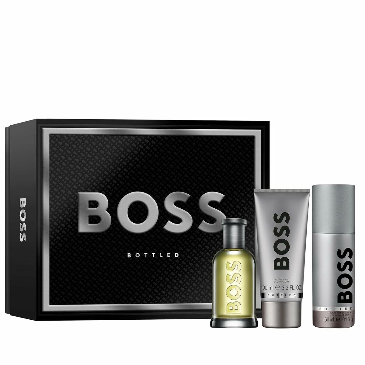 Men's Perfume Set Hugo Boss BOTTLED EDT 3 Pieces - Cosmetic and Perfume Sets - Hugo Boss - Default Title