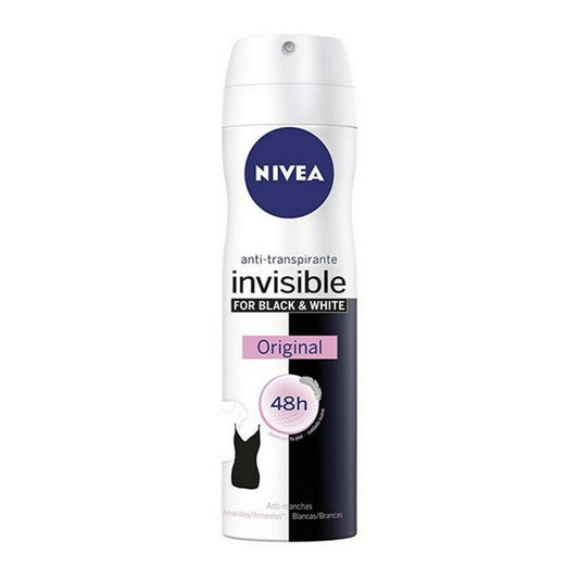 Spray Deodorant Black & White Invisible Nivea (200 ml)