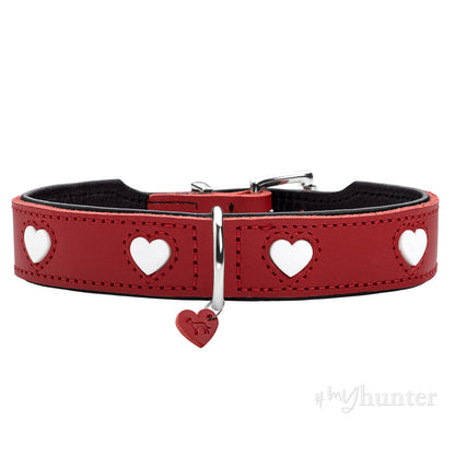 Dog collar Hunter Love S/M 35-43 cm Red