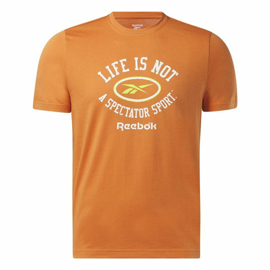 Men’s Short Sleeve T-Shirt Reebok Graphic Series Orange