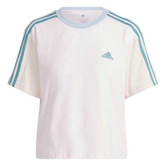 Women’s Short Sleeve T-Shirt Adidas 3S Cr White Adidas