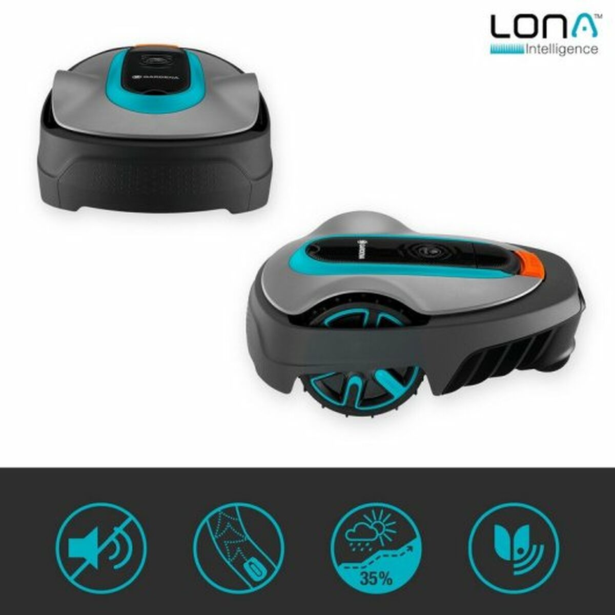 Lawn mowing robot Gardena Smart Sileno Life