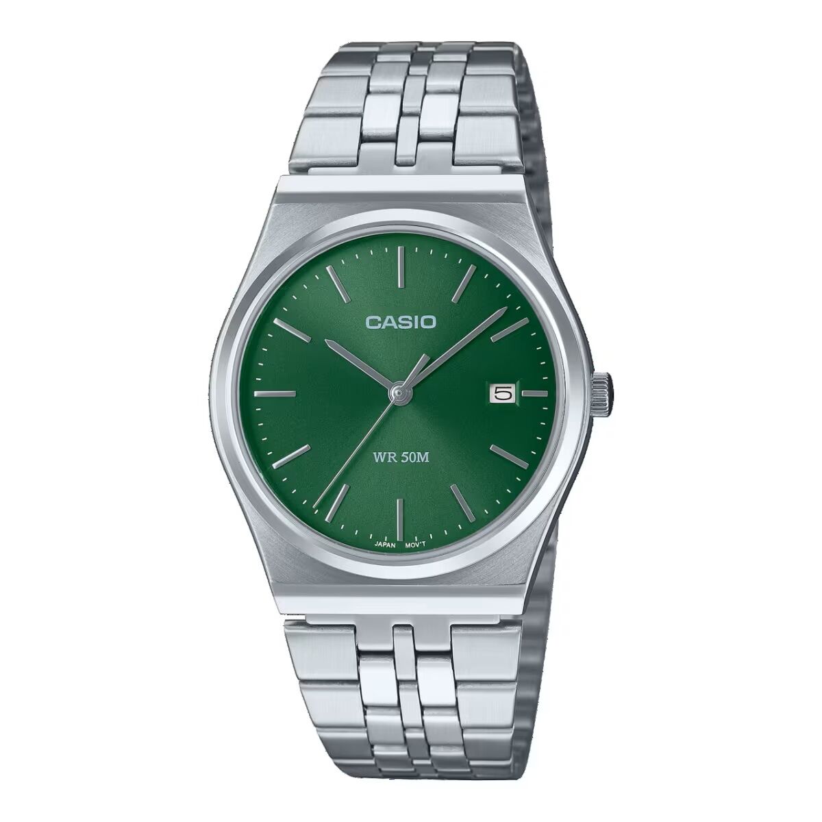 Men's Watch Casio Green Silver (Ø 35 mm) Casio