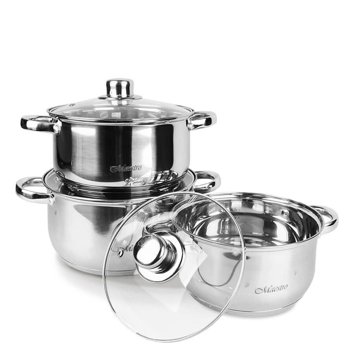 Saucepans Feel Maestro MR-2020-6M Silver