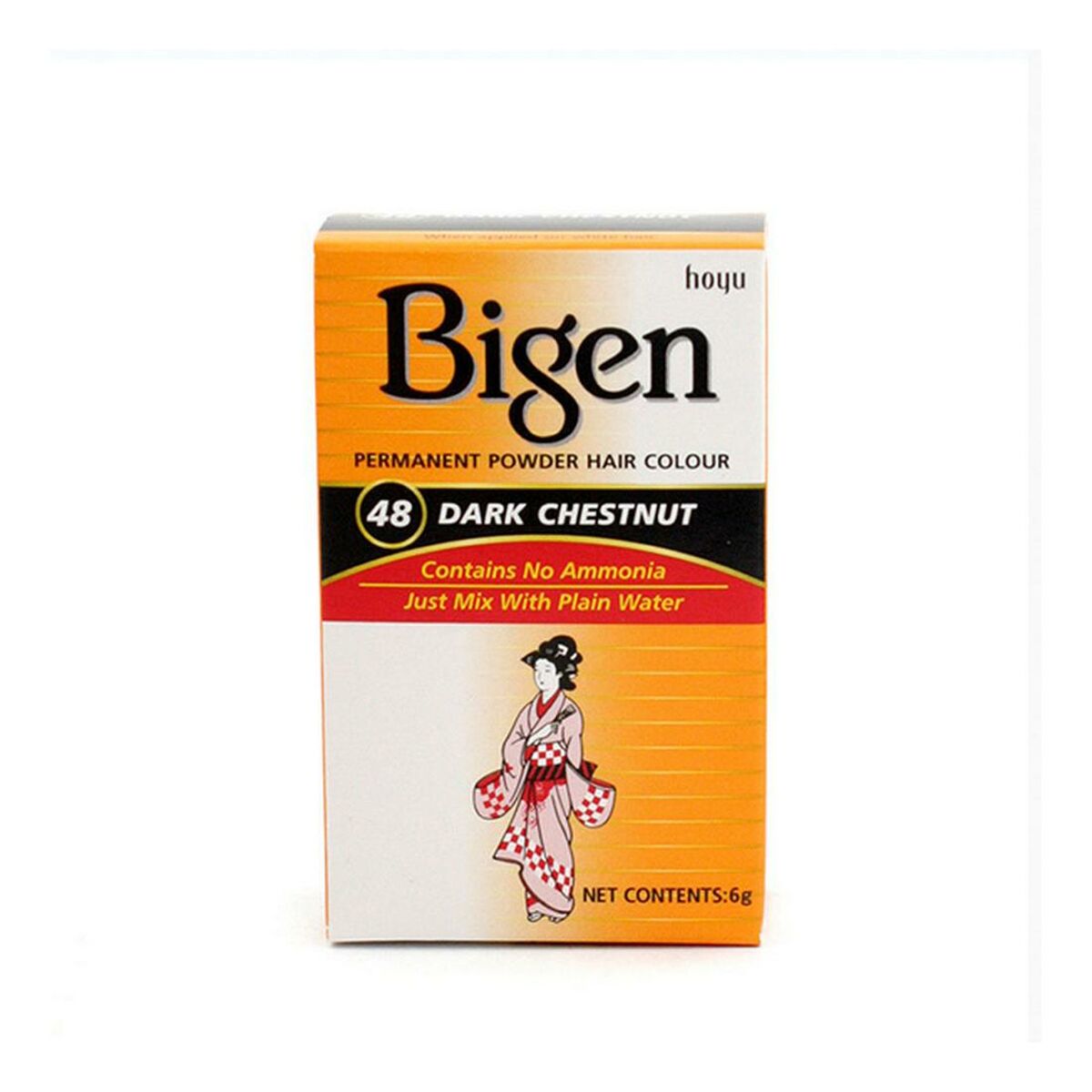 Permanent Dye Bigen Nº48 Dark Chestnut (6 gr) Bigen