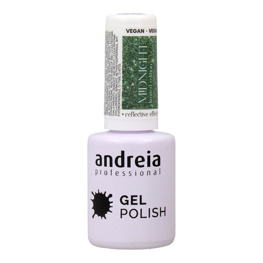 Nail Polish Semi-permanent Andreia Polish Reflective Colors Md4 Green 10,5 ml Andreia