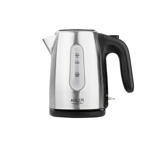 Kettle Adler AD 1273 Black Silver Hazelnut Stainless steel 1200 W 1 L