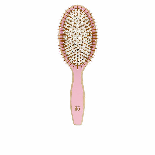 Detangling Hairbrush Ilū Bamboom Large Pink Oval