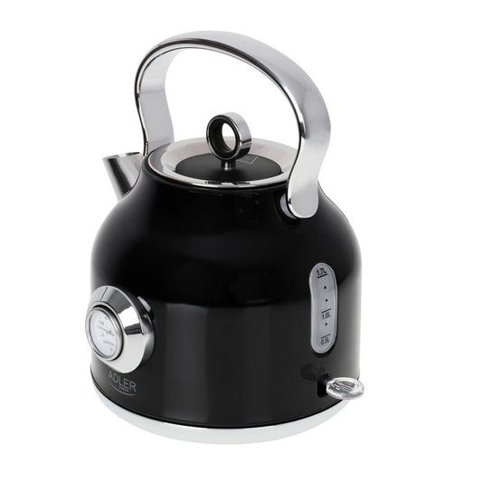 Kettle Adler AD 1346b Black Silver Stainless steel 1850-2200 W 1,7 L