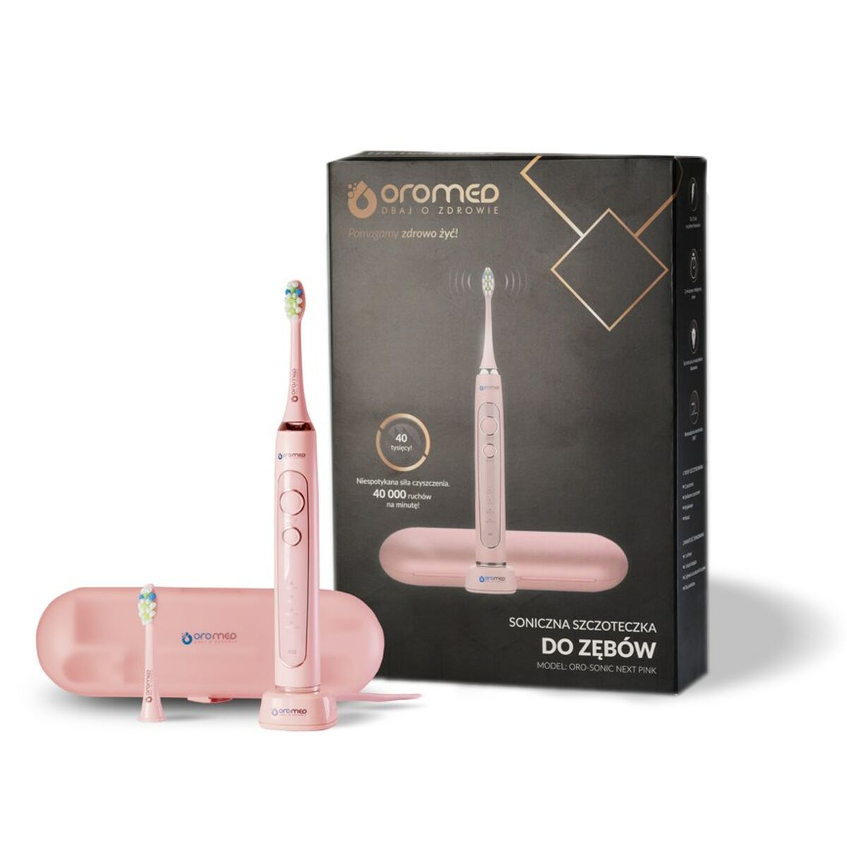 Electric Toothbrush Oromed SONIC NEXT PINK - Oral hygiene - Oromed