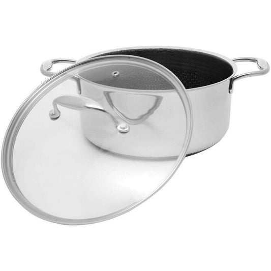 Casserole with Lid Kohersen 71104 Silver Stainless steel Aluminium Ø 24 cm 4,9 L Kohersen