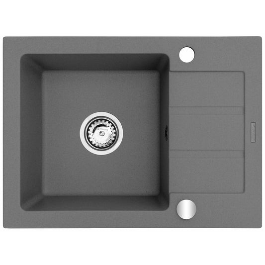 Sink with One Basin Maidsinks 62 x 44 cm Grey