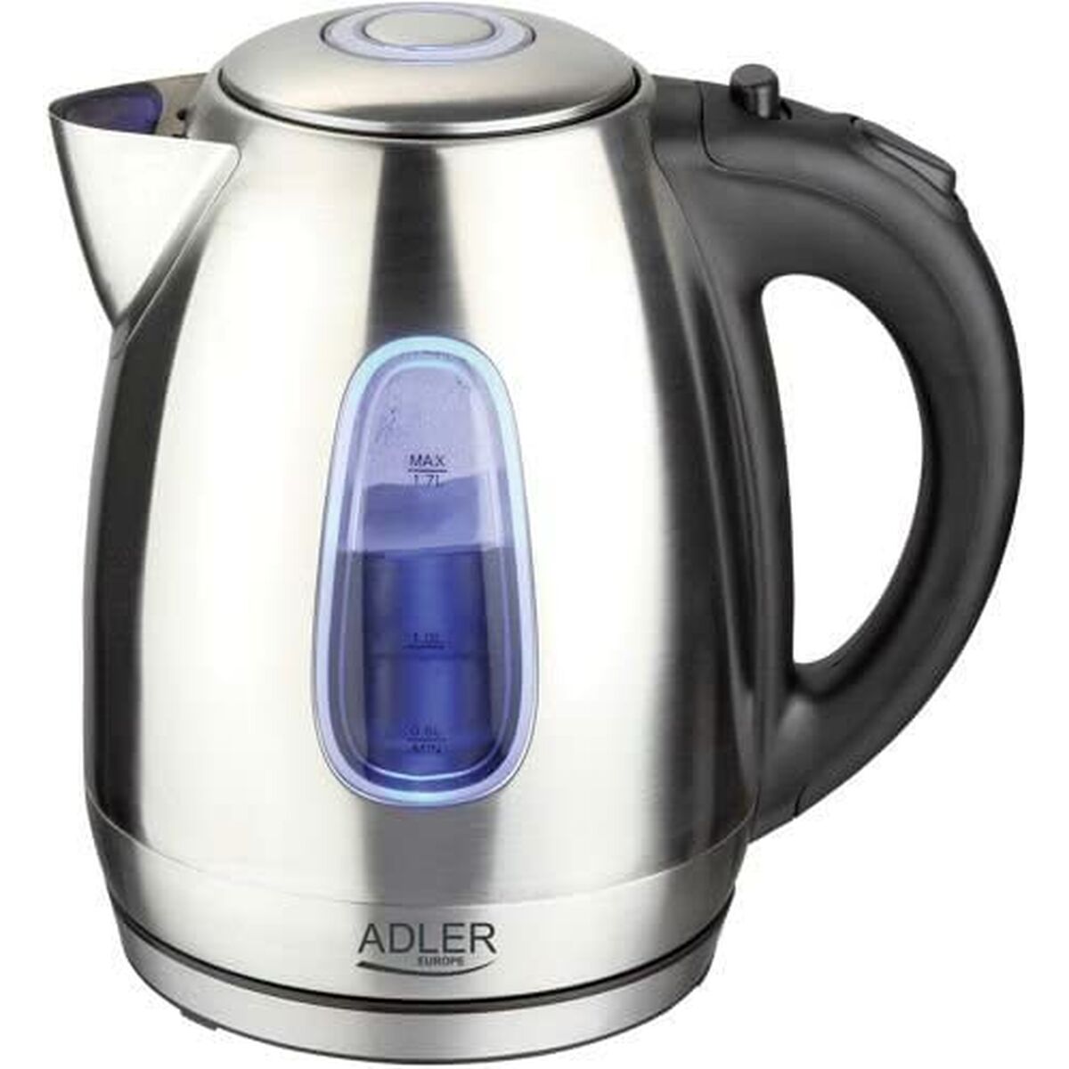 Kettle Adler AD 1223 Black Stainless steel 2000 W 1,7 L