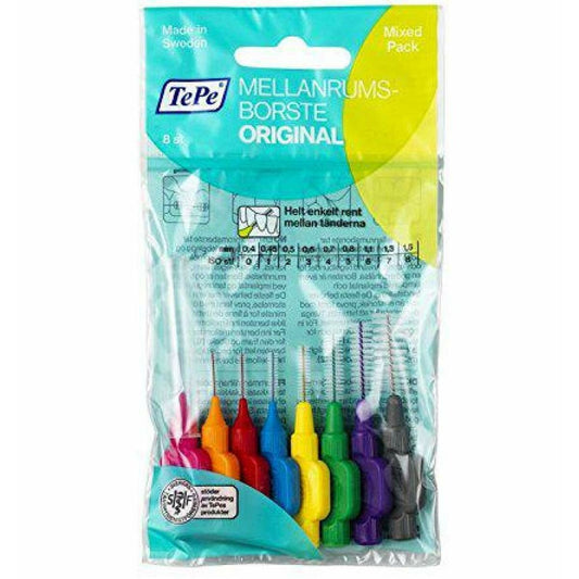 Interdental brushes Tepe Multicolour (8 Pieces) - Oral hygiene - Tepe - Default Title