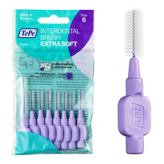 Interdental brushes Tepe Lilac Supersoft (8 Pieces) - Oral hygiene - Tepe - Default Title