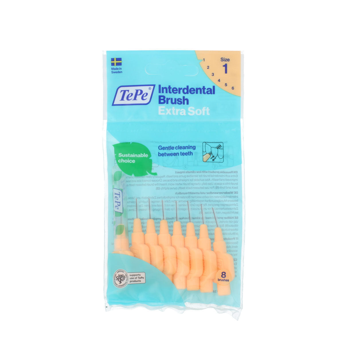 Interdental brushes Tepe Orange Supersoft (8 Units) - Oral hygiene - Tepe - Default Title