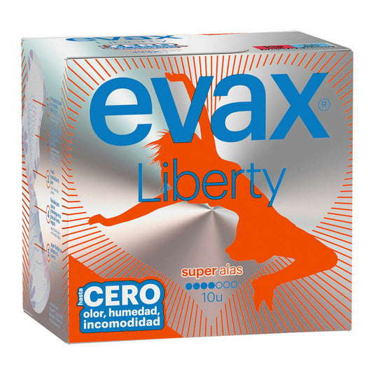 Super Sanitary Pads with Wings Evax Liberty Evax