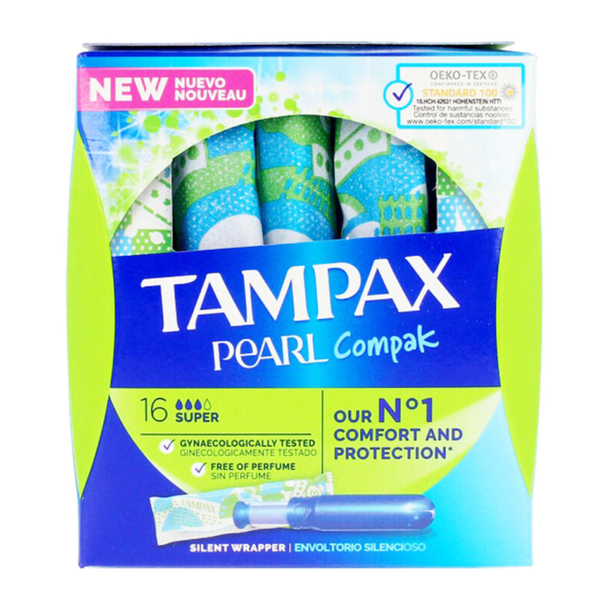 Super Tampons PEARL Tampax Tampax Pearl Compak (18 uds) 18 uds