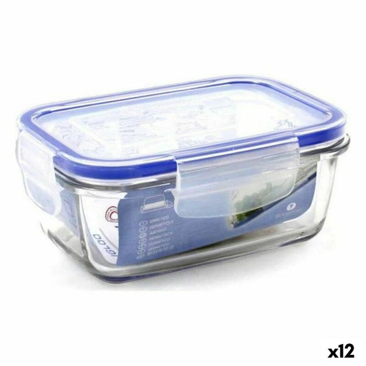 Hermetic Lunch Box Borgonovo 0033538 Rectangular 14,5 x 10 x 6 cm (12 Units) Borgonovo