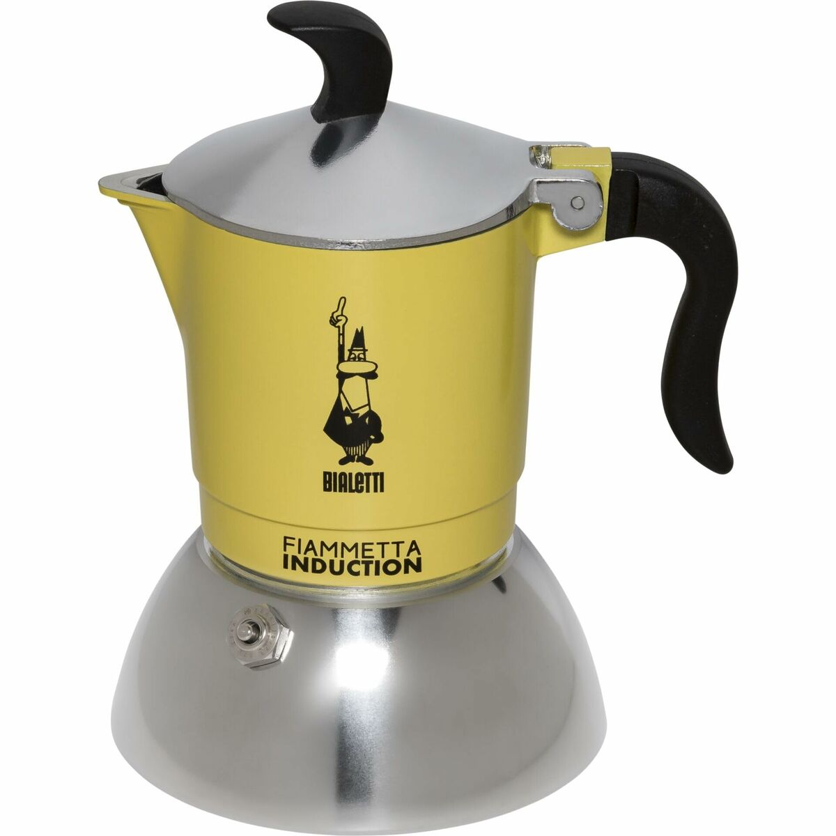 Italian Coffee Pot Bialetti 29588 Yellow Aluminium Steel 100 ml