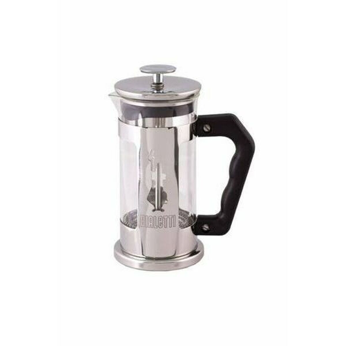 Italian Coffee Pot Bialetti Silver Glass Steel 350 ml