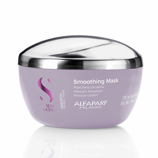 Hair Mask Alfaparf Milano Semi di Lino Smooth Rebel Hair 200 ml Softener Alfaparf Milano