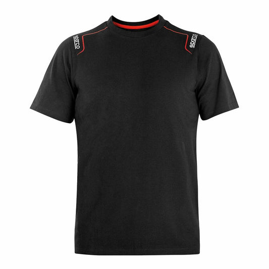 Short Sleeve T-Shirt Sparco Tech Stretch Trenton Black Sparco