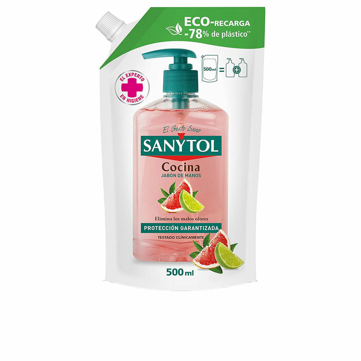 Hand Soap Sanytol 500 ml Anti-bacterial Kitchen Refill