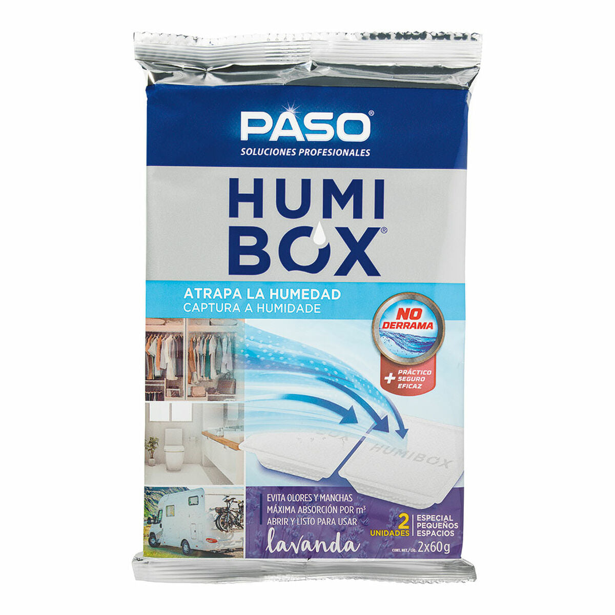 Anti-humidity Paso humibox Lavendar (10 Units) Paso