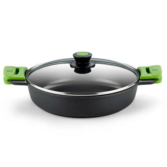 Casserole with lid BRA PRIOR Black Aluminium 2,3 L Ø 24 cm (1 Unit)