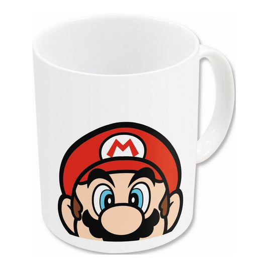 Mug Super Mario White Ceramic Red (350 ml) Super Mario