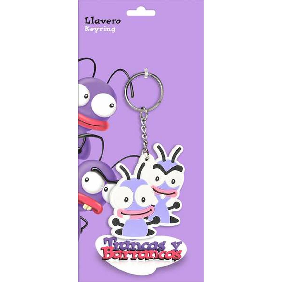 Keychain El Hormiguero Purple 8 x 3 cm